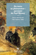 Du texte au phenomene, parcours de paul ricoeur
